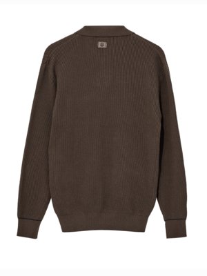 Pullover mit Polokragen und Kaschmiranteil