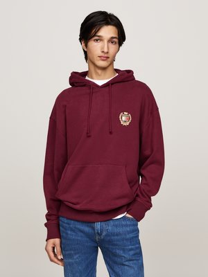 Hoodie mit goldener Wappen-Stickerei