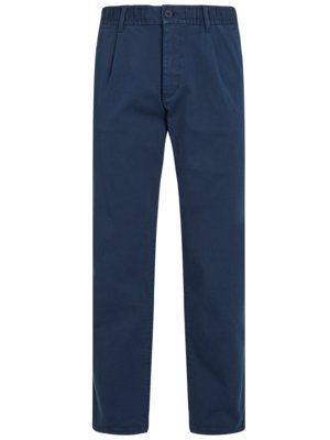 Chino mit Bundfalte und Stretchanteil, Tapered Fit