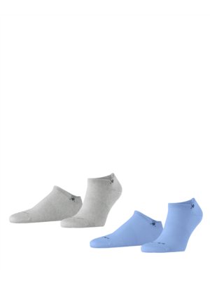 2er Pack Sneaker-Socken in Feinripp-Qualität