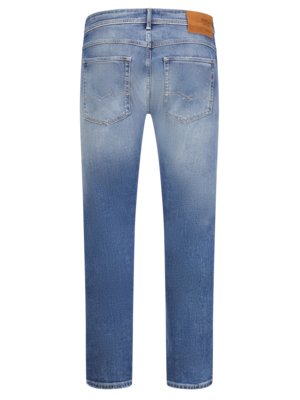 Jeans-Willbi-mit-Kontrastnähten-im-Used-Look,-Regular-Slim-Fit