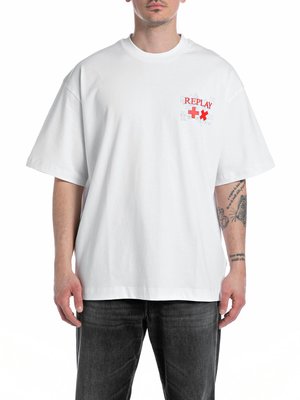 Oversize T-Shirt mit Letter-Print auf Vorder- und Rückseite