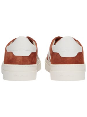 Double Buckle Sneaker aus Veloursleder