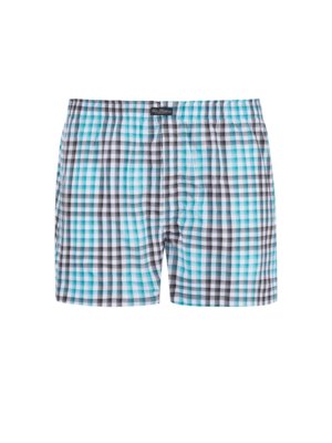 Locker fallende Boxershorts mit Karomuster