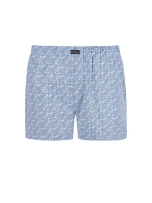 Locker fallende Boxershorts mit Medaillon-Muster