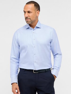 Hemd aus Vollzwirn-Twill mit feinem Muster, Modern Fit