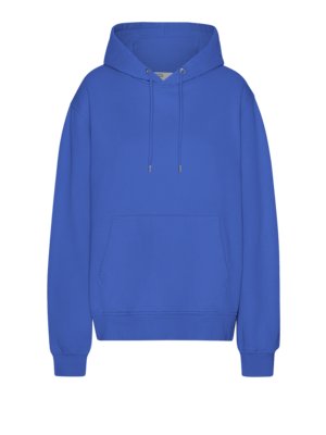 Unifarbener Hoodie aus Bio-Baumwolle