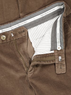 Feincordhose mit Stretch und dezenter Glanz-Optik