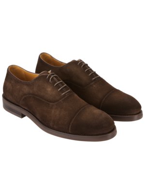 Oxford-Schuhe aus Veloursleder mit Flex-Sohle