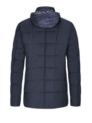 Steppjacke aus Technoflanell mit verstaubarer Kapuze