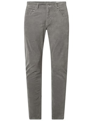 5-Pocket Hose in Cord-Qualität mit Stretchanteil, Tapered Fit