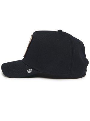 Cap aus Wolle mit Panther-Motiv