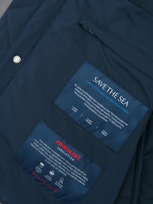 Steppweste mit Primaloft-Ausstattung und Logo-Aufnäher