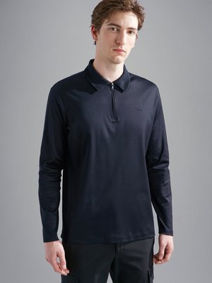 Langarm-Poloshirt aus Aqua Touch Interlock Jersey