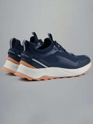 Runner Sneaker aus Mesh mit Leder-Details