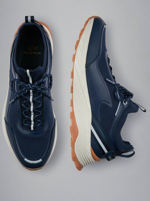 Runner Sneaker aus Mesh mit Leder-Details