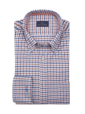 Gemustertes Hemd mit Button Down-Kragen