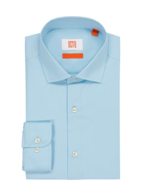 Unifarbenes-und-knitterfreies-Hemd,-Tailored-Fit