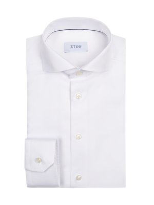 Unifarbenes Signature Oxford-Hemd, Slim Fit