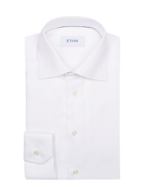 Unifarbenes Signature Oxford-Hemd, Slim Fit