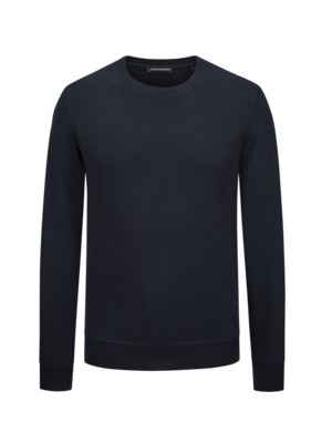 Unifarbenes Sweatshirt aus Superior Pima Cotton