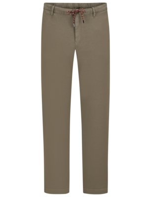 Relax-Chino mit Kordelzug und Lyocellanteil, Slim Fit