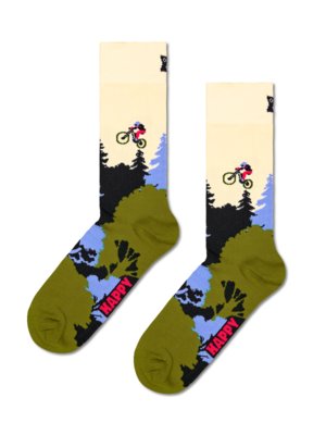 Socken mit Mountain Bike-Motiv