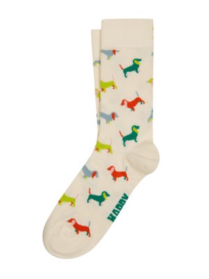 Socken mit Hund-Motiven