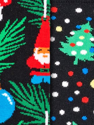 2er Pack Socken mit weihnachtlichen Motiven, X-Mas Edition