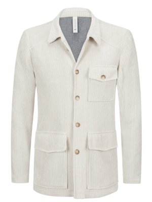 Gefüttertes Overshirt in Cord-Qualität