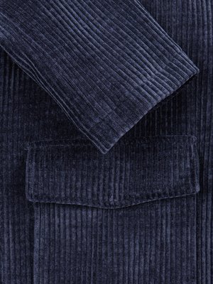 Gefüttertes Overshirt in Cord-Qualität