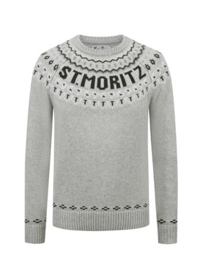 Pullover mit St.Moritz Schriftzug aus der Après-Ski Kollektion