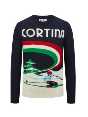 Pullover mit winterlichem Cortina-Motiv aus der Après-Ski Kollektion