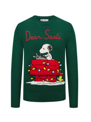 Pullover mit Santa Snoopy-Motiv aus Après-Ski-Kollektion