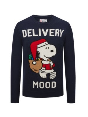 Pullover mit Delivery Snoopy-Motiv aus Après-Ski-Kollektion