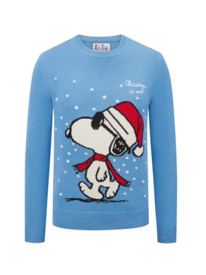 Pullover mit Xmas Snoopy-Motiv aus Après-Ski-Kollektion