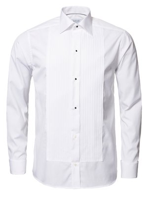 Smokinghemd mit Plissee-Einsatz und Kentkragen, Slim Fit