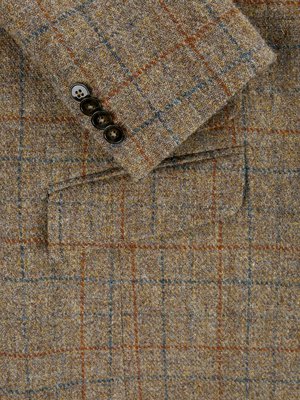 Gefüttertes Sakko aus Harris Tweed mit Fensterkaro