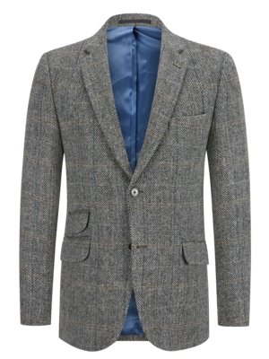 Gefüttertes Sakko in Harris Tweed-Qualität mit Fischgrät-Muster