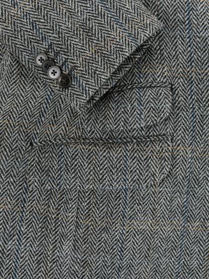 Gefüttertes Sakko in Harris Tweed-Qualität mit Fischgrät-Muster