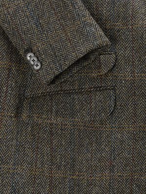 Gefüttertes Sakko in Harris Tweed-Qualität mit Fischgrät-Muster