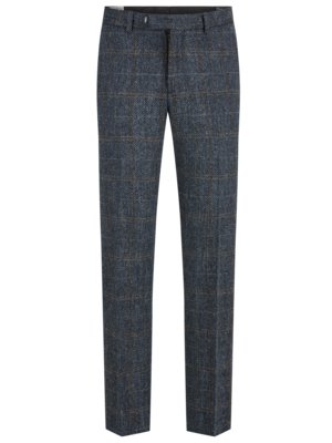 Teilgefütterte Hose aus Harris Tweed mit Fischgrät-Muster