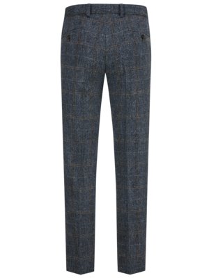 Teilgefütterte Hose aus Harris Tweed mit Fischgrät-Muster