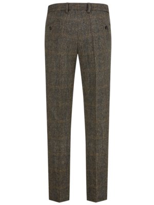 Teilgefütterte Hose aus Harris Tweed mit Fischgrät-Muster