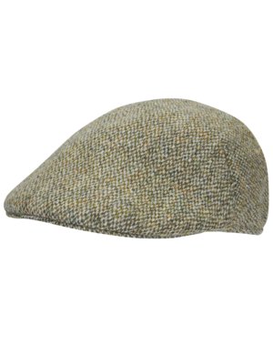 Gefütterte Schiebermütze aus Harris Tweed