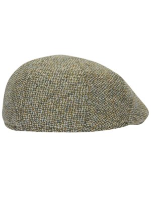 Gefütterte Schiebermütze aus Harris Tweed