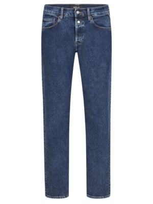 Raw Jeans 9 Zero 1 im Vintage-Look, Straight Fit