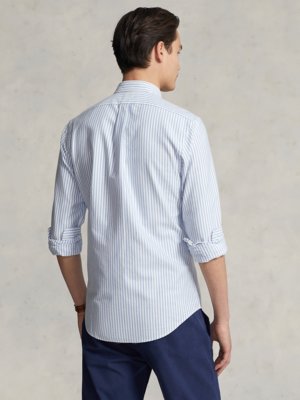 Oxfordhemd mit Streifen-Muster, Slim Fit