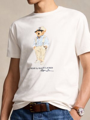T-Shirt-mit-Polo-Bear-Print,-Classic-Fit