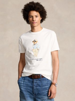 T-Shirt-mit-Polo-Bear-Print,-Classic-Fit